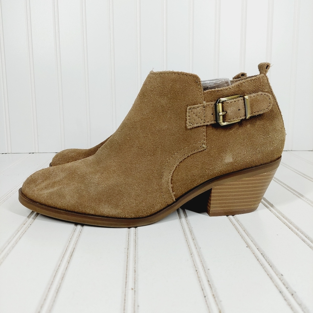 Sonoma Tan Suede Ankle Booties